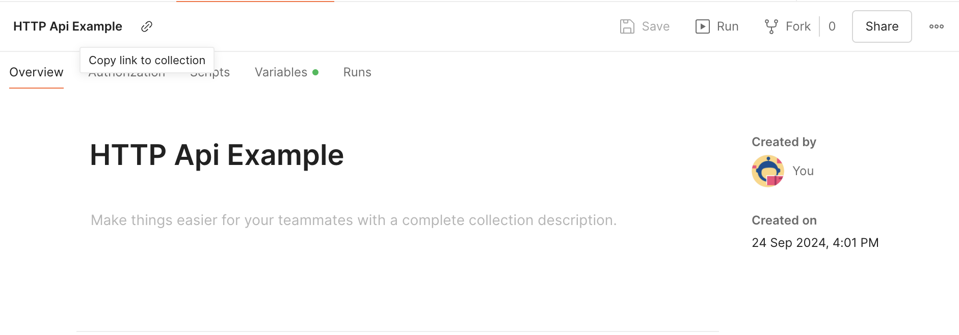 Описание коллекции