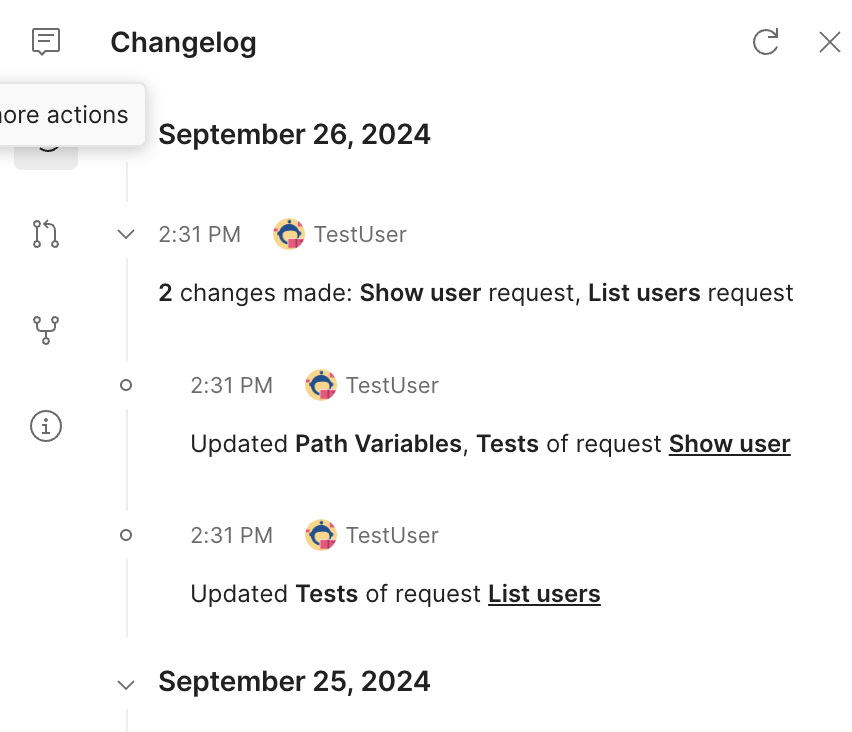 История изменений