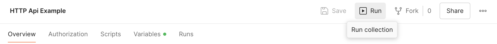 Запуск коллекции