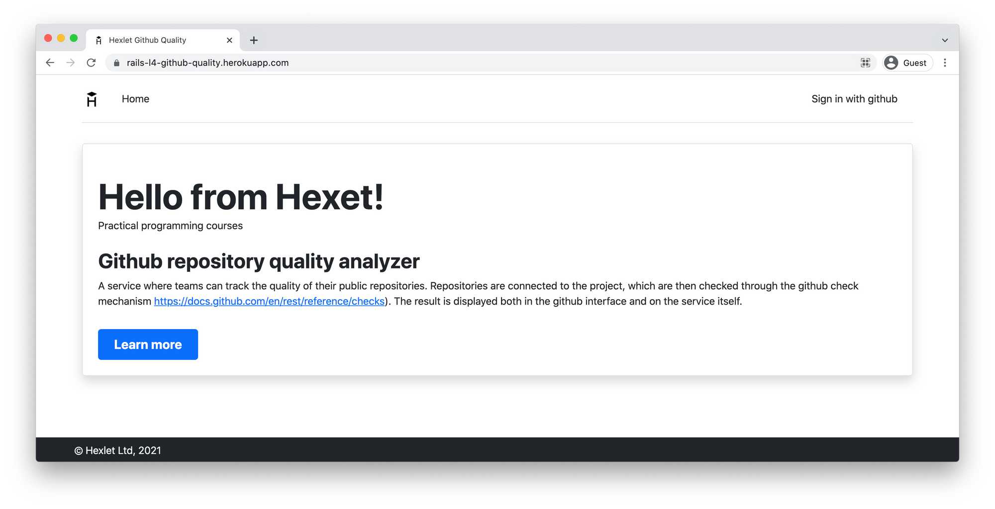 Main page