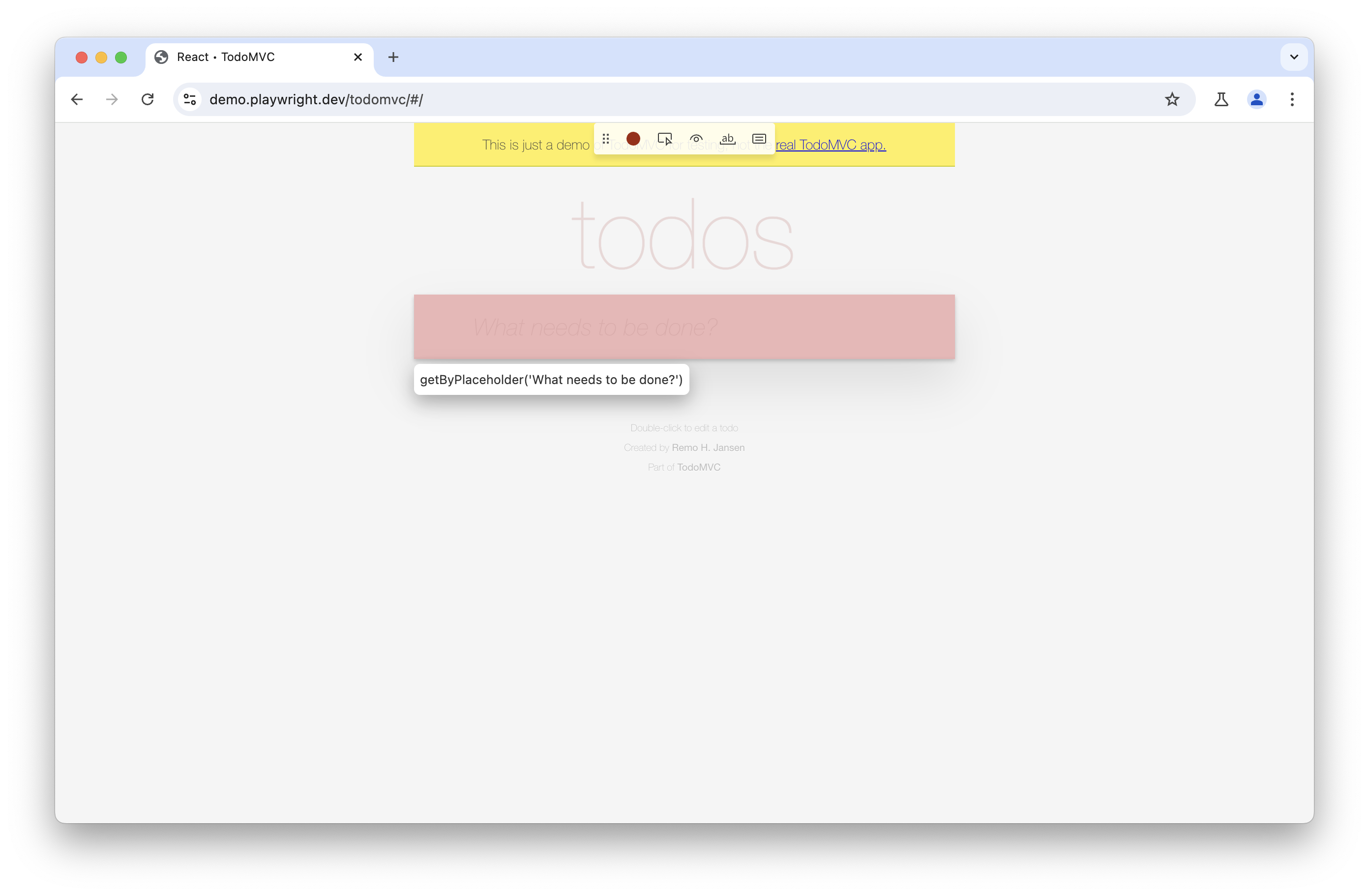 Playwright Codegen Browser