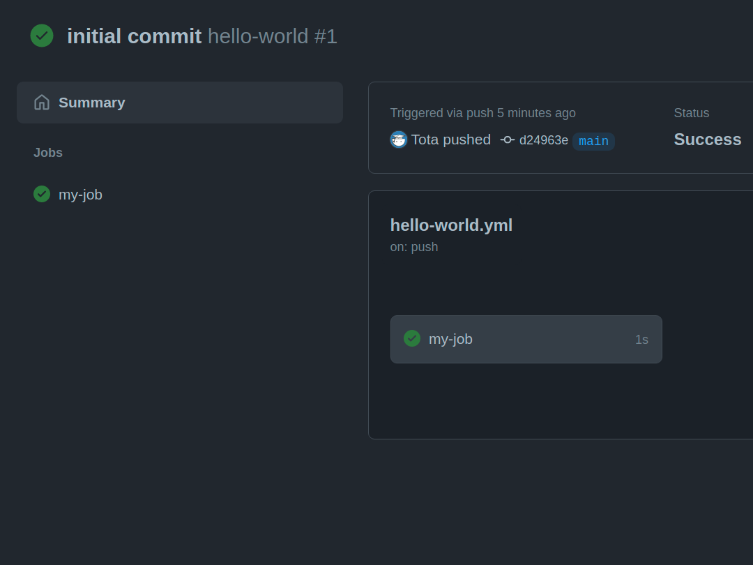 Детали задачи my-job